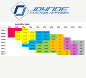 IRC Rowing Apparel Size Guide