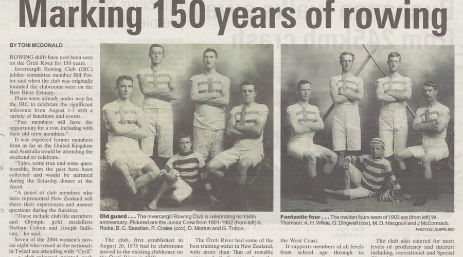 150 Year of Club Rowing